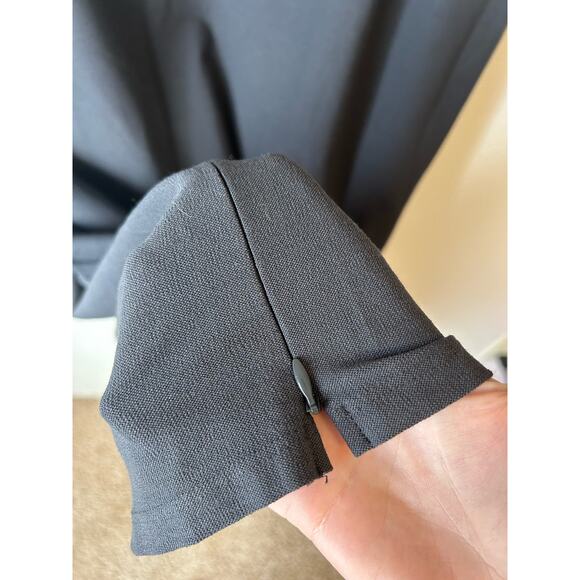 Eileen Fisher Black Sleeveless Stretch Crepe Side Zip Midi Dress Size 1x - Picture 4 of 6